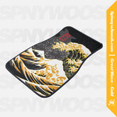 Car Floor Mat - Gold Wave